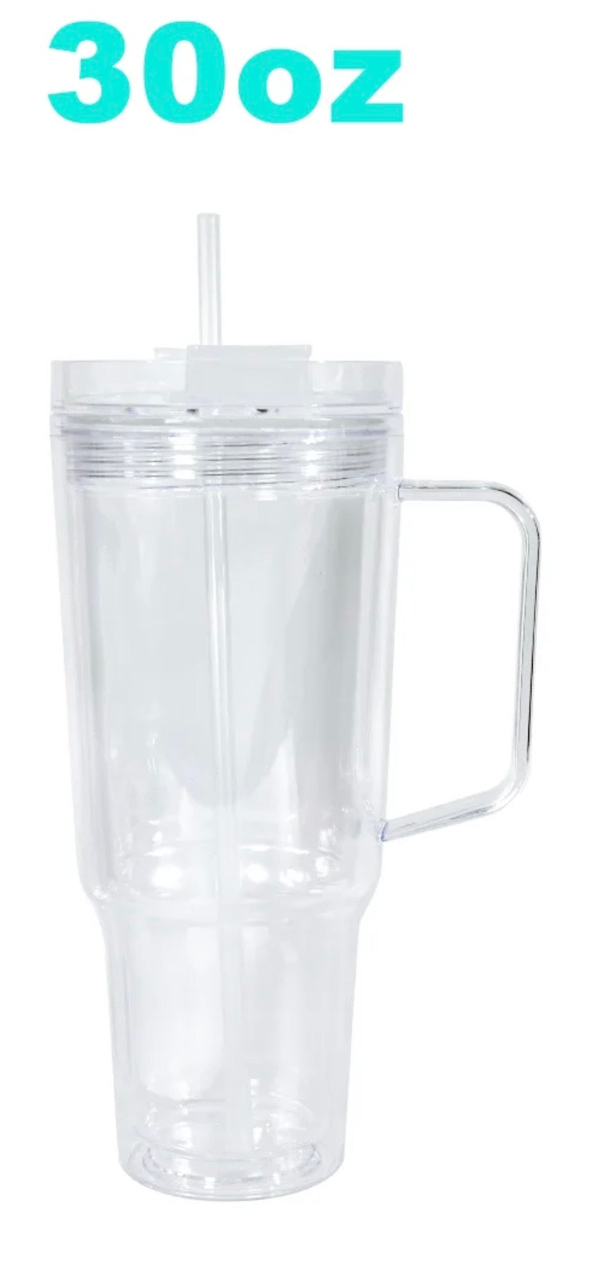 30 ounce acrylic with handle